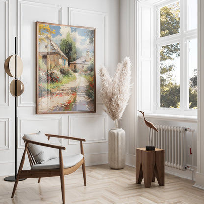 Premium Poster of Picturesque Country Cottage Pathway Posters