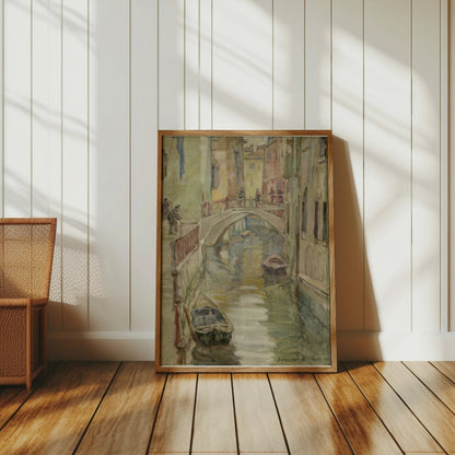 Premium Poster of Picturesque Venice Canal Scene Fine Art Posters