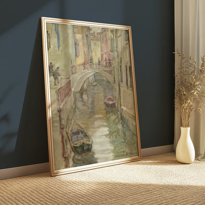 Premium Poster of Picturesque Venice Canal Scene Fine Art Posters