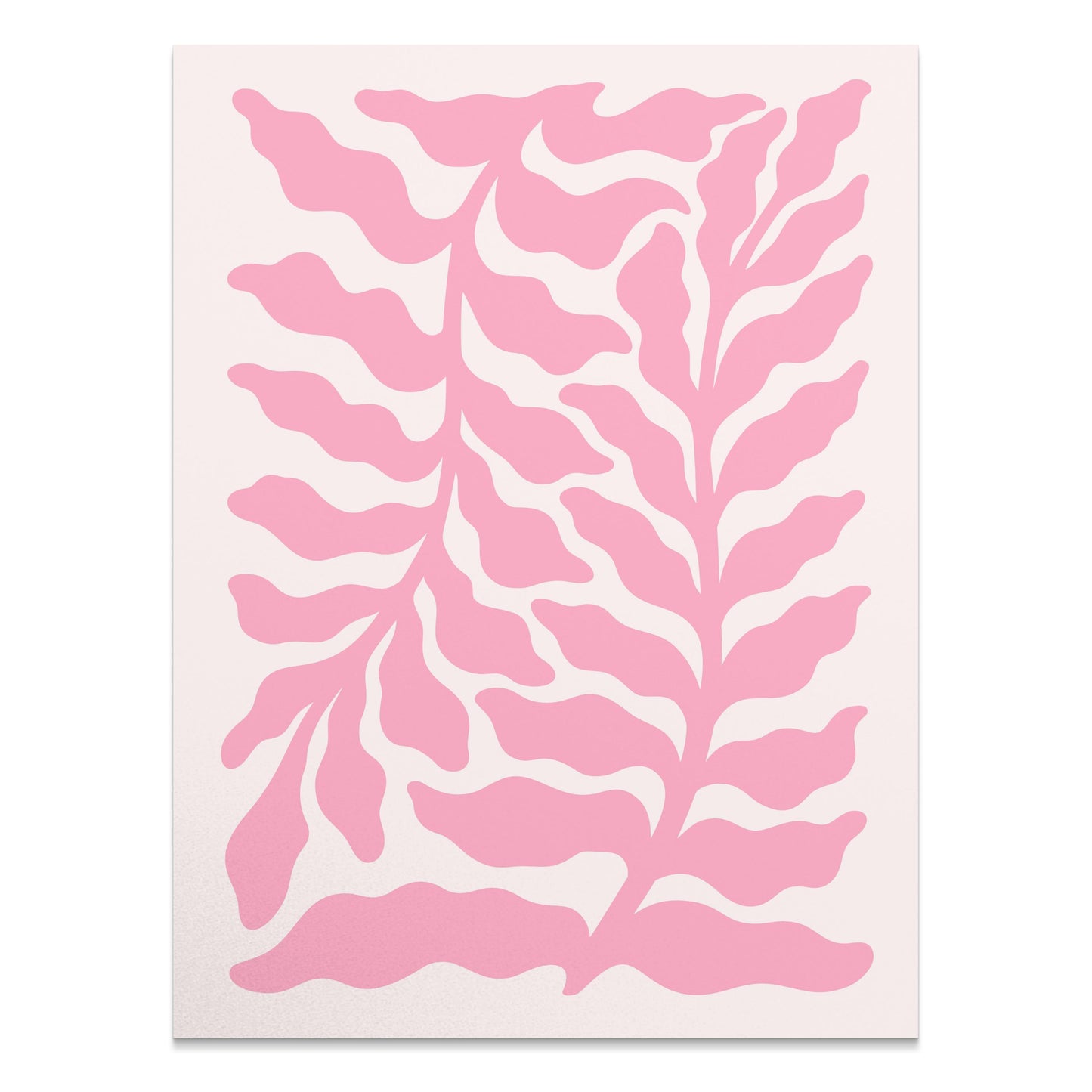 Premium Poster of Pink Abstract Nature Themed Wall Art for Room Decor Posters