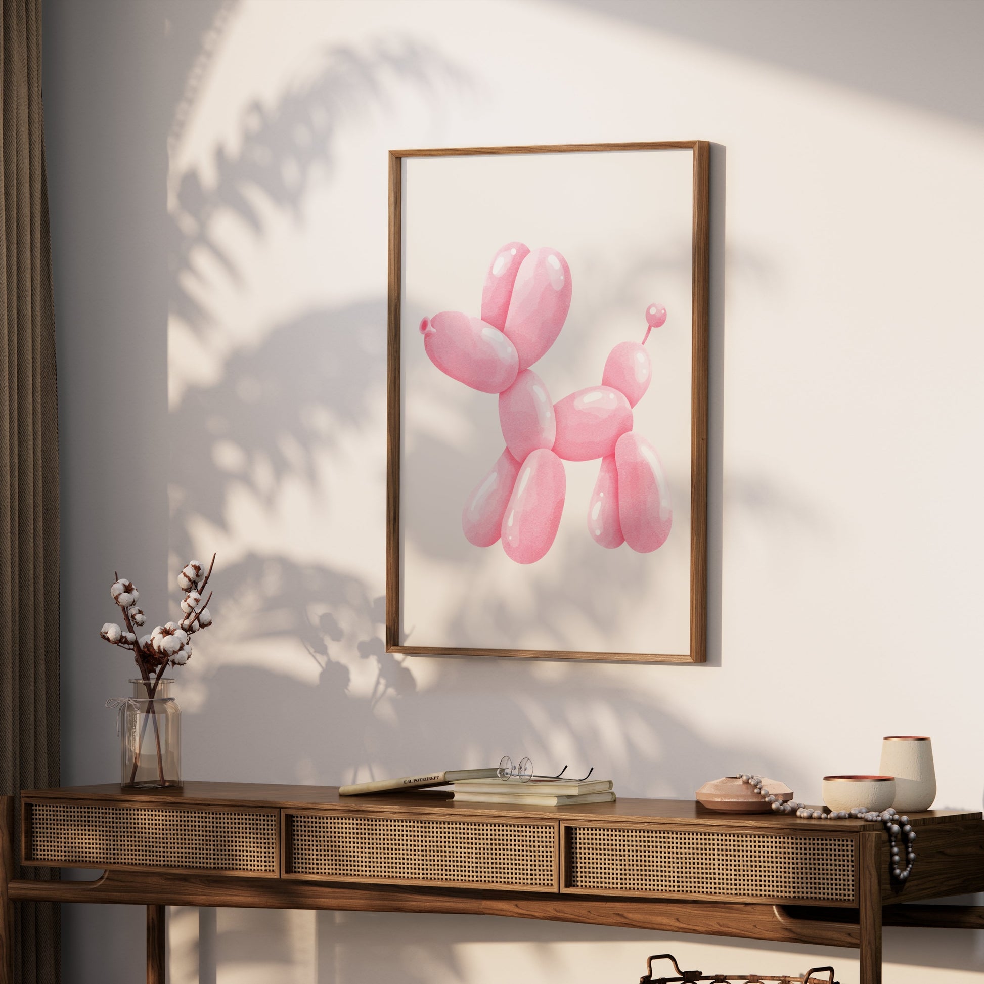 Premium Poster of Pink Balloon Dog Artwork Posters