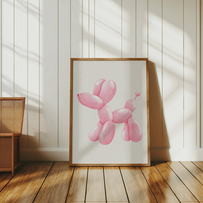 Premium Poster of Pink Balloon Dog Artwork Posters
