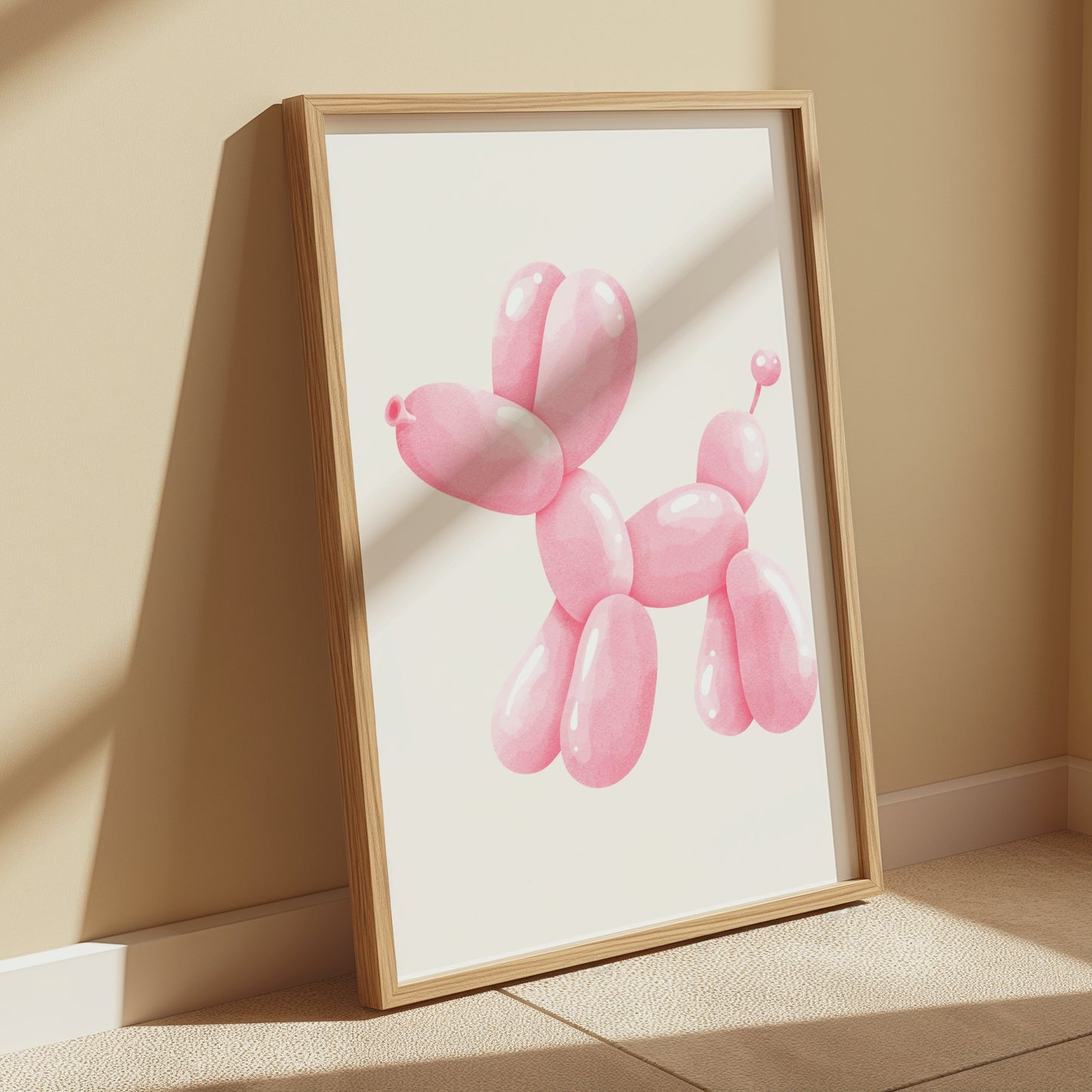 Premium Poster of Pink Balloon Dog Artwork Posters