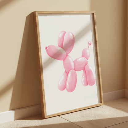 Premium Poster of Pink Balloon Dog Artwork Posters