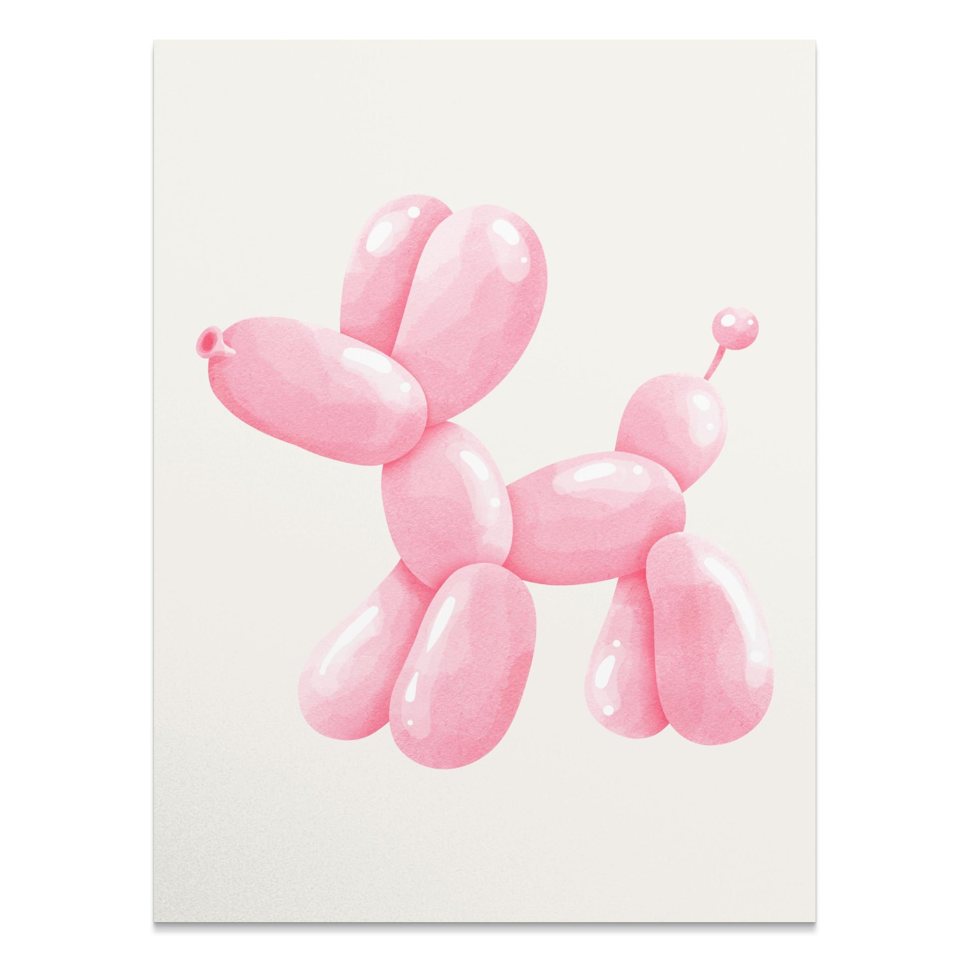 Premium Poster of Pink Balloon Dog Artwork Posters