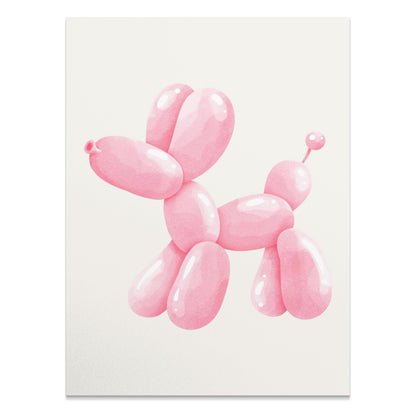 Premium Poster of Pink Balloon Dog Artwork Posters