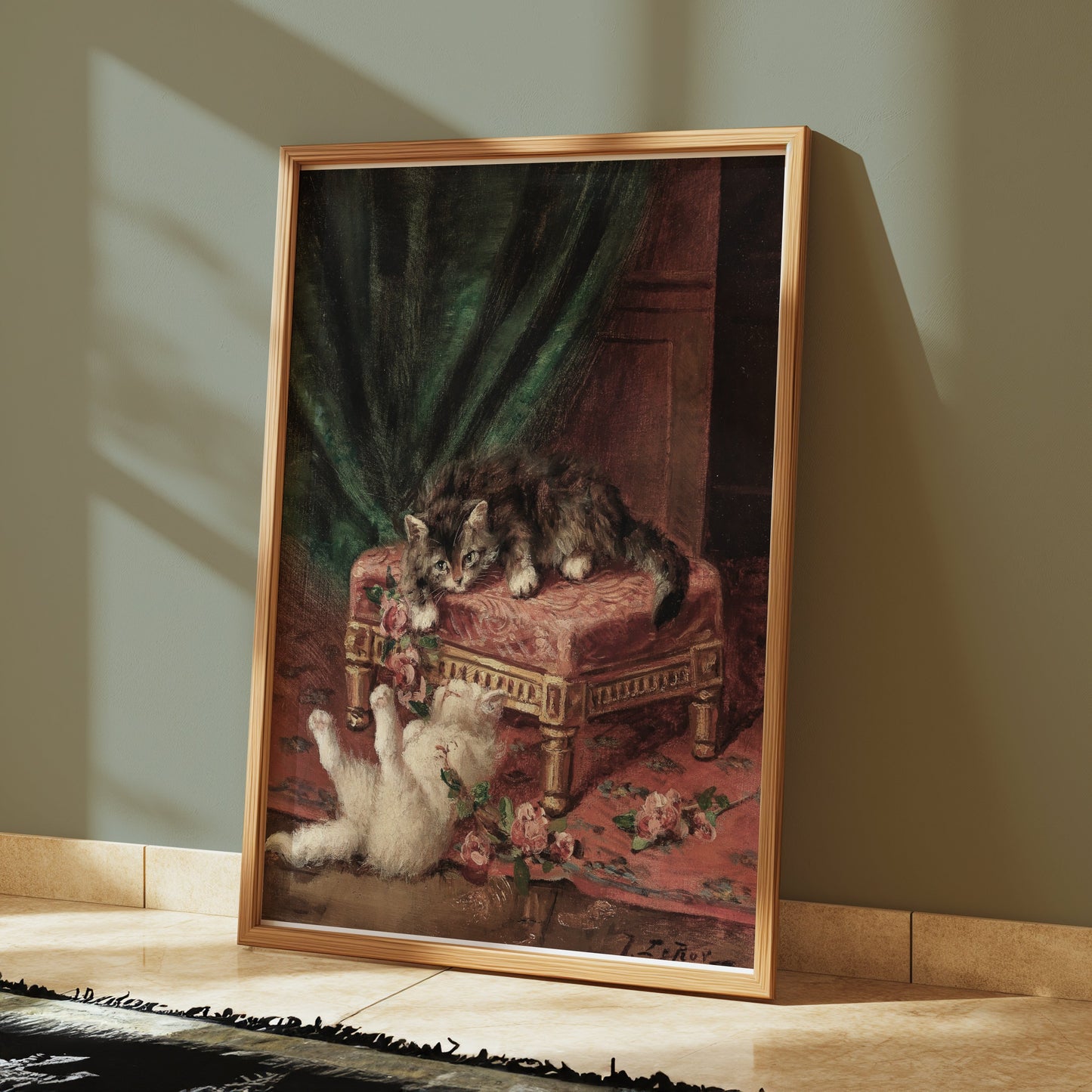 Premium Poster of Playful Cats Decorative Wall Art for Home Posters