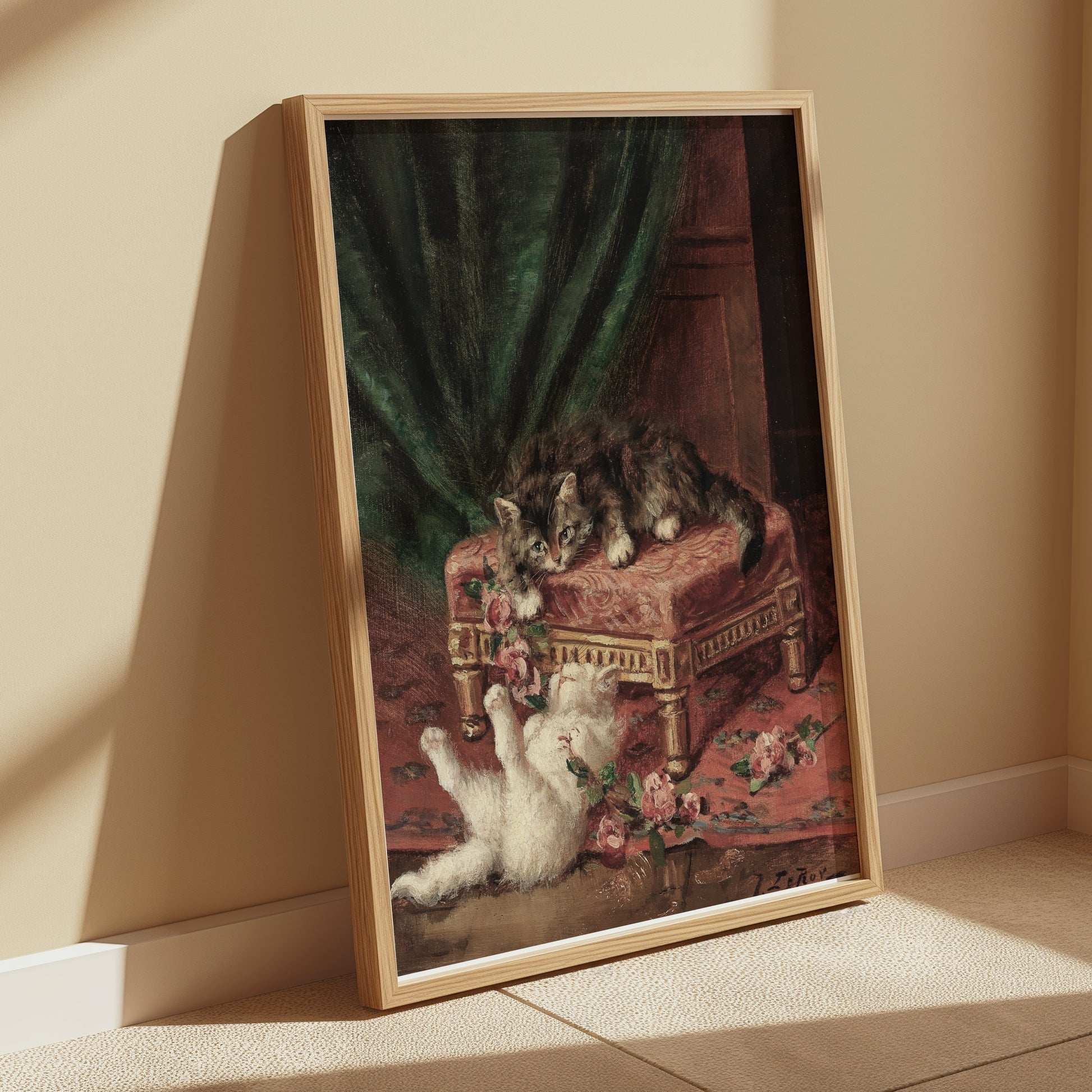 Premium Poster of Playful Cats Decorative Wall Art for Home Posters