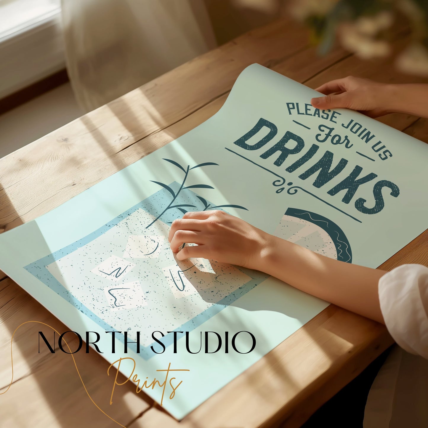 Premium Poster of Please Join Us for Drinks Decorative Art Posters