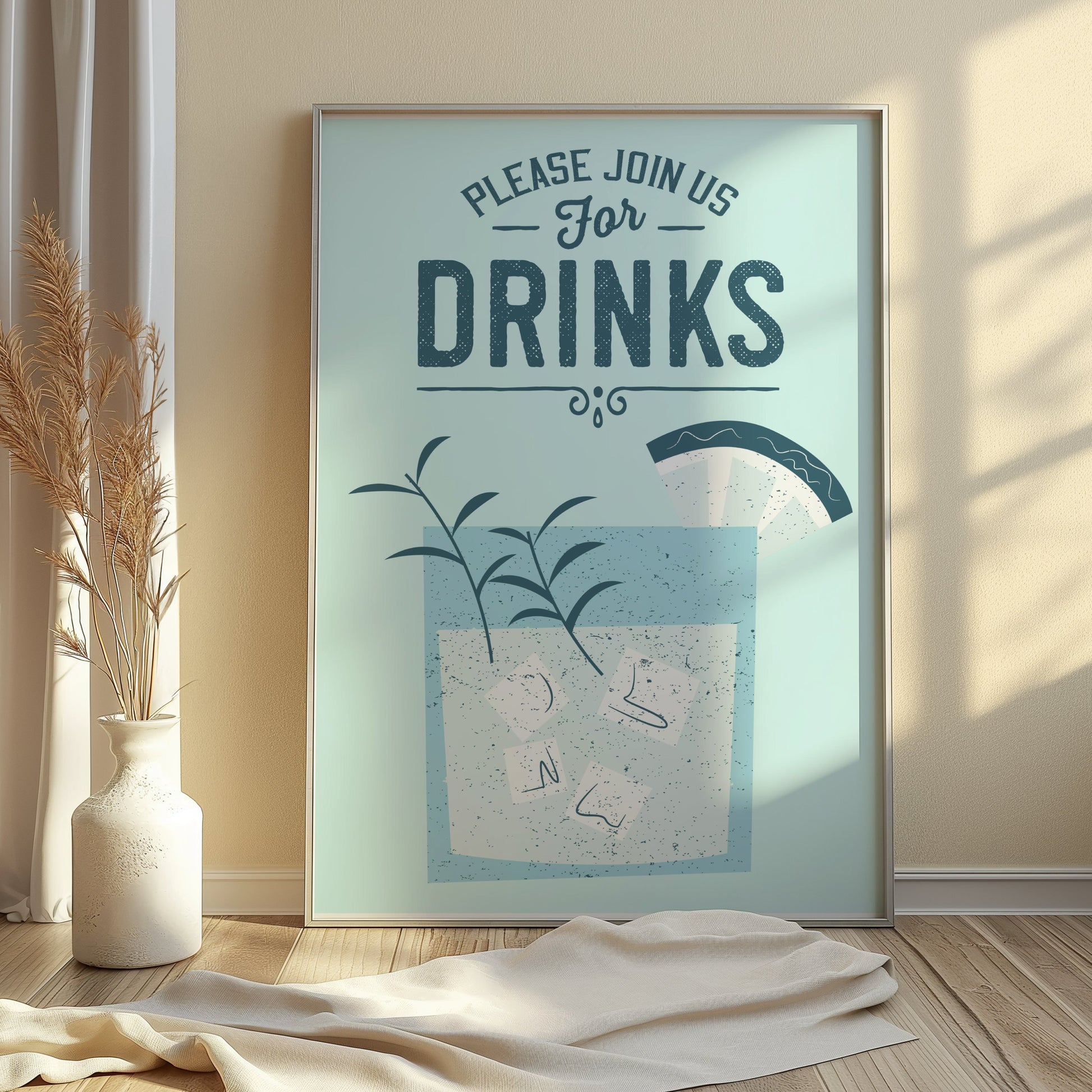 Premium Poster of Please Join Us for Drinks Decorative Art Posters