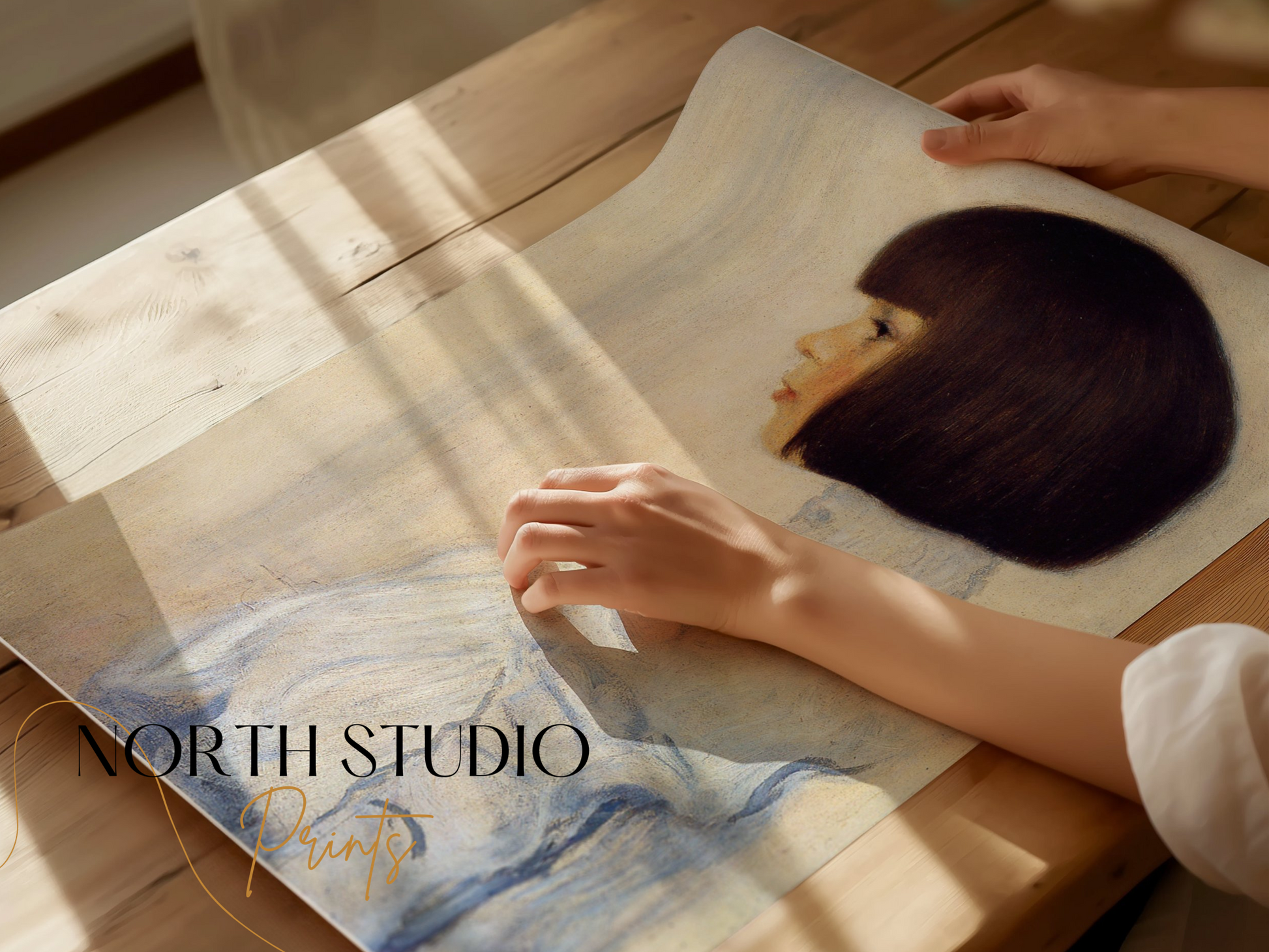 Premium Poster of Portrait of a Child in Vintage Style Art Posters