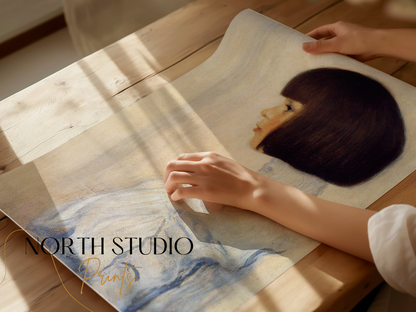 Premium Poster of Portrait of a Child in Vintage Style Art Posters