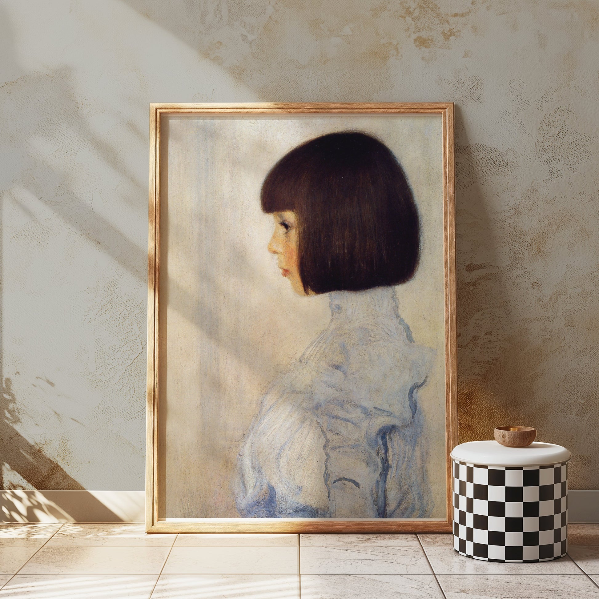 Premium Poster of Portrait of a Child in Vintage Style Art Posters