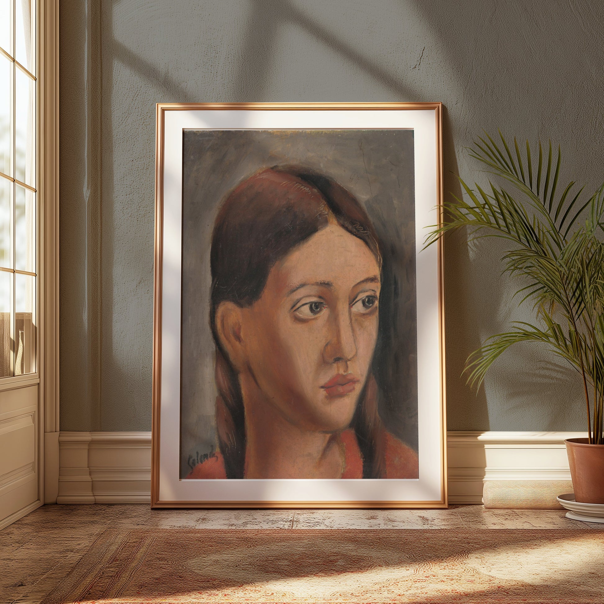 Premium Poster of Portrait of a Young Woman Giclee Art Wall Posters