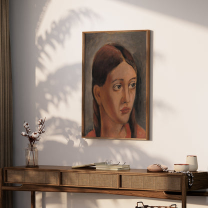 Premium Poster of Portrait of a Young Woman Giclee Art Wall Posters