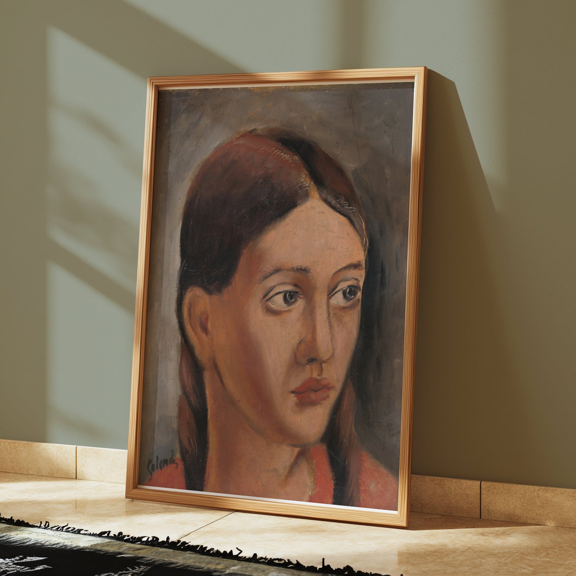 Premium Poster of Portrait of a Young Woman Giclee Art Wall Posters