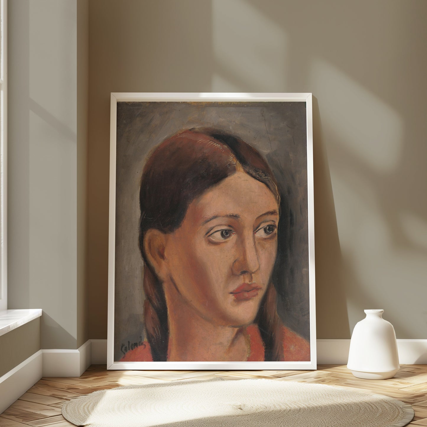 Premium Poster of Portrait of a Young Woman Giclee Art Wall Posters