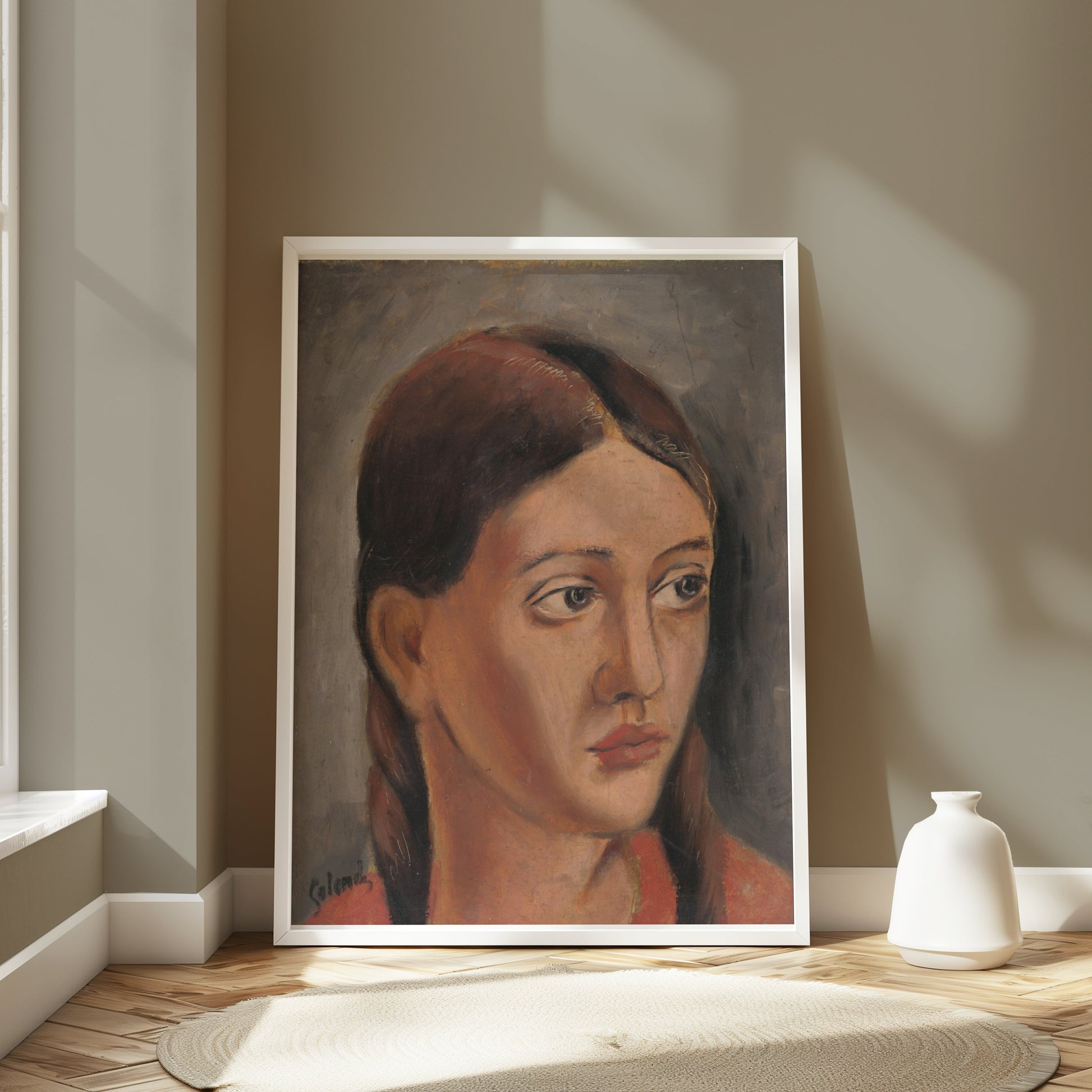 Premium Poster of Portrait of a Young Woman Giclee Art Wall Posters