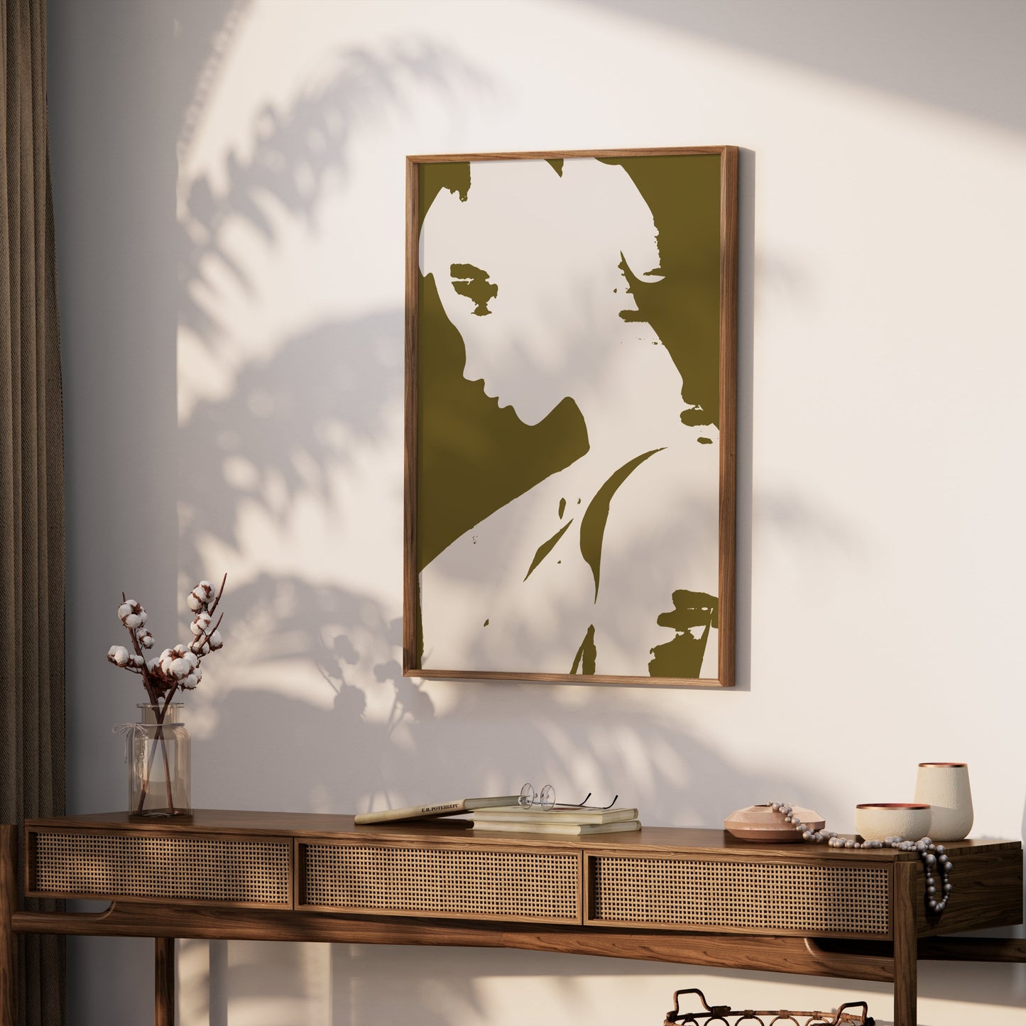 Premium Poster of Profile of Mysterious Woman Art Print Posters