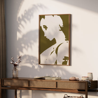 Premium Poster of Profile of Mysterious Woman Art Print Posters