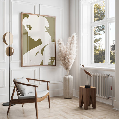 Premium Poster of Profile of Mysterious Woman Art Print Posters