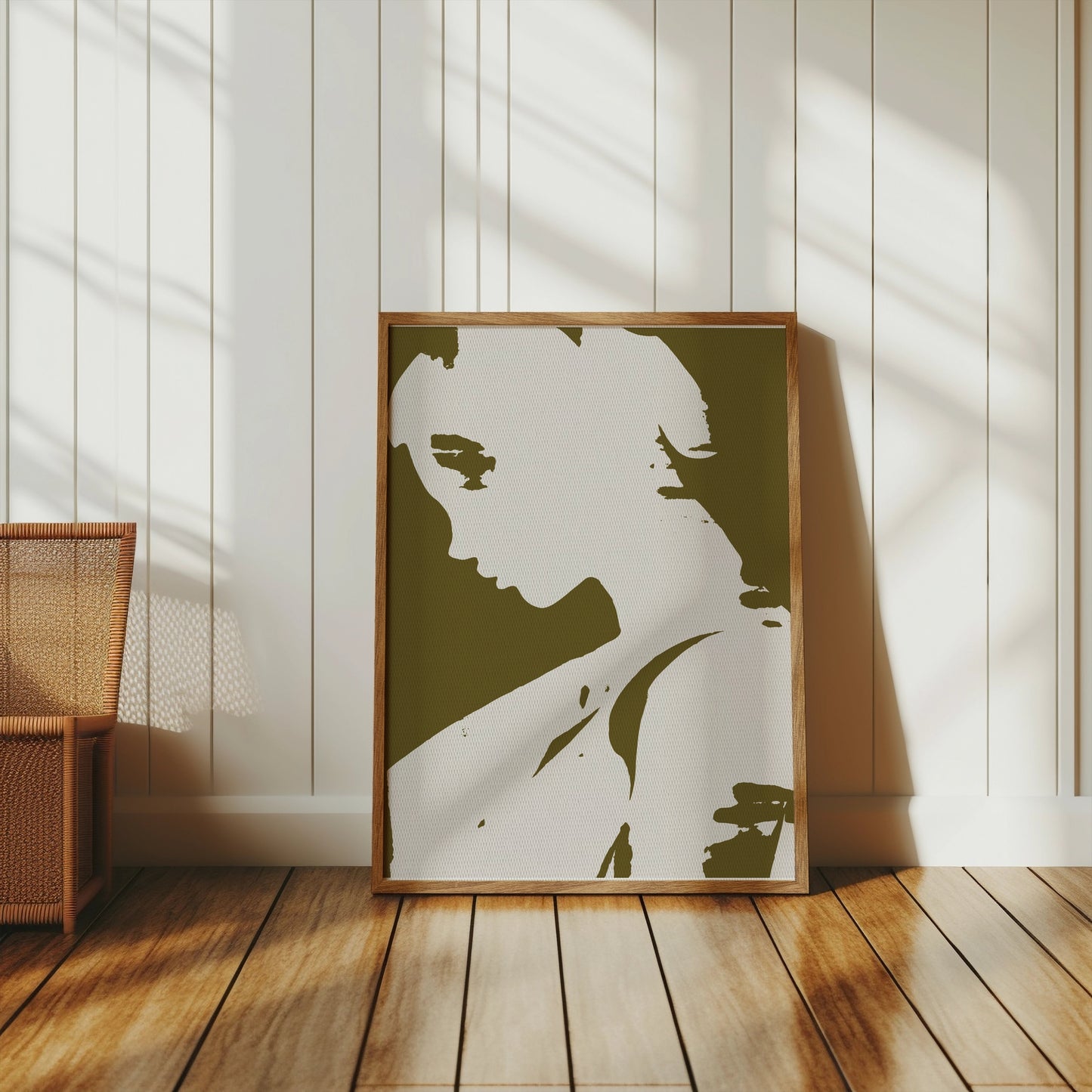 Premium Poster of Profile of Mysterious Woman Art Print Posters