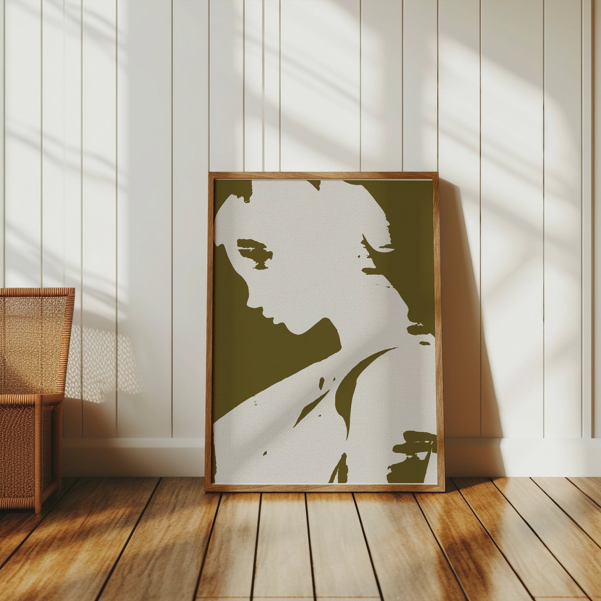 Premium Poster of Profile of Mysterious Woman Art Print Posters