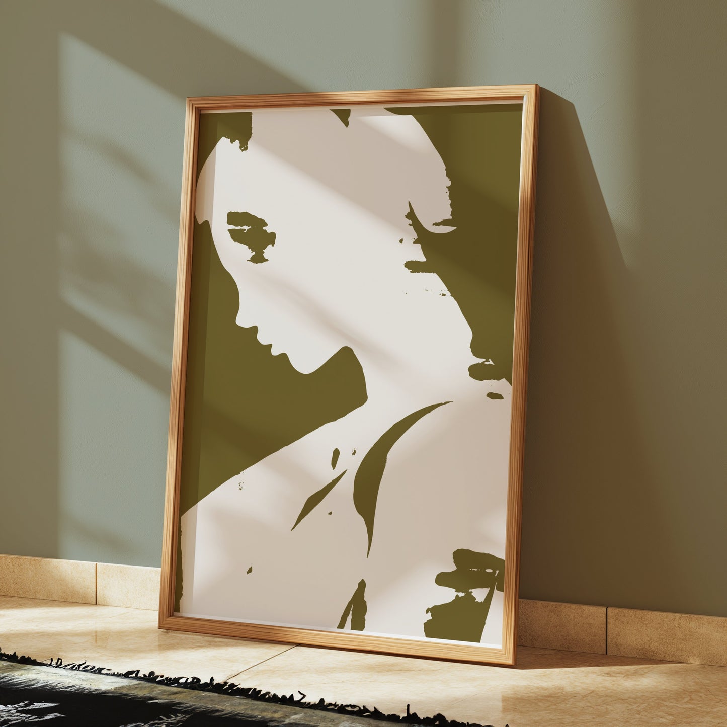 Premium Poster of Profile of Mysterious Woman Art Print Posters