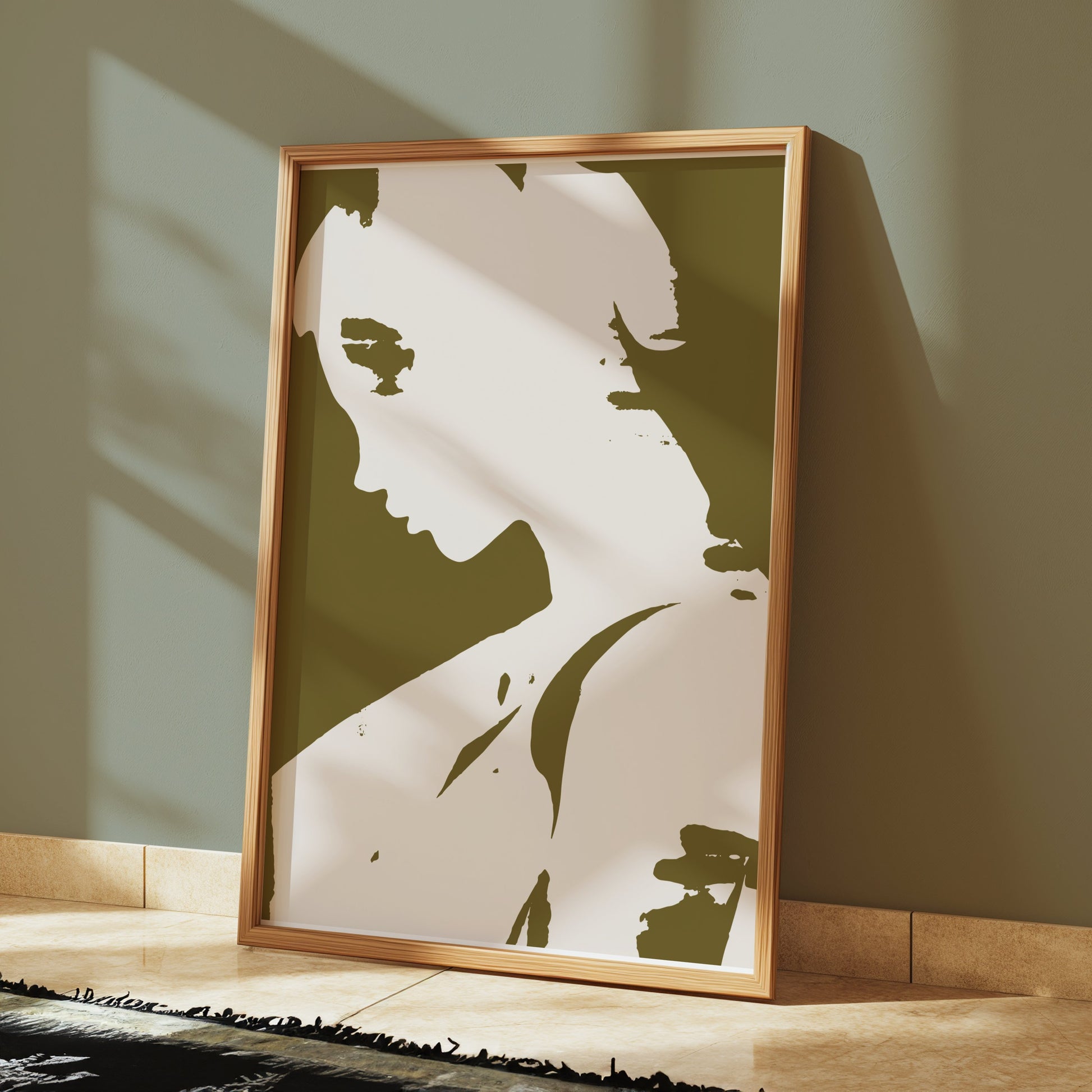 Premium Poster of Profile of Mysterious Woman Art Print Posters