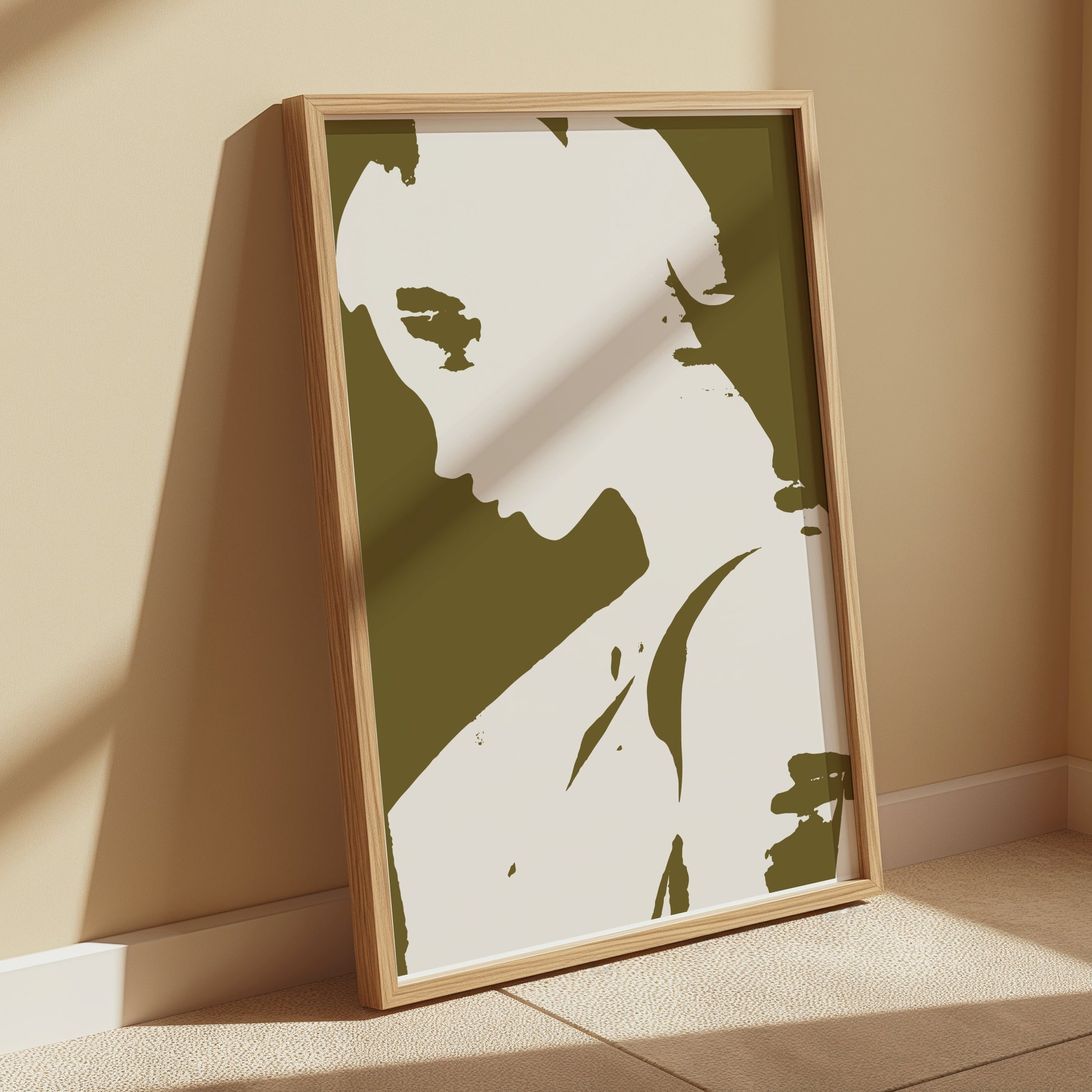Premium Poster of Profile of Mysterious Woman Art Print Posters