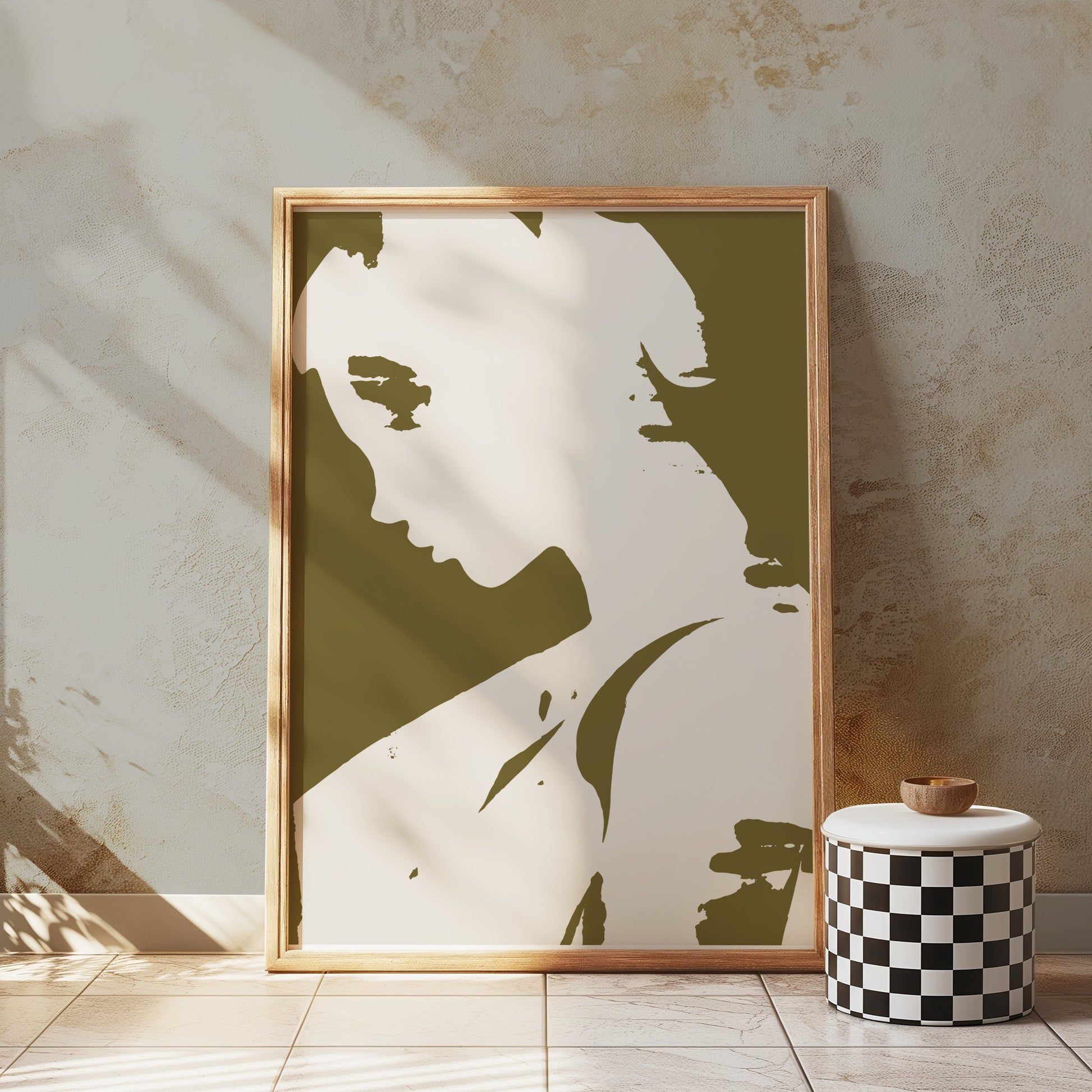 Premium Poster of Profile of Mysterious Woman Art Print Posters