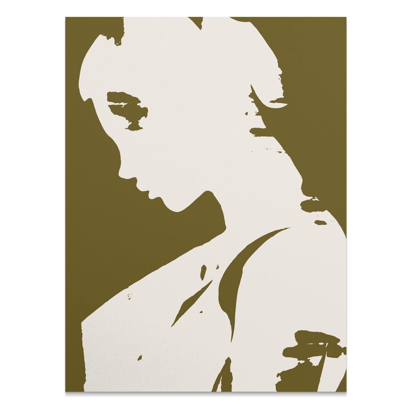 Premium Poster of Profile of Mysterious Woman Art Print Posters