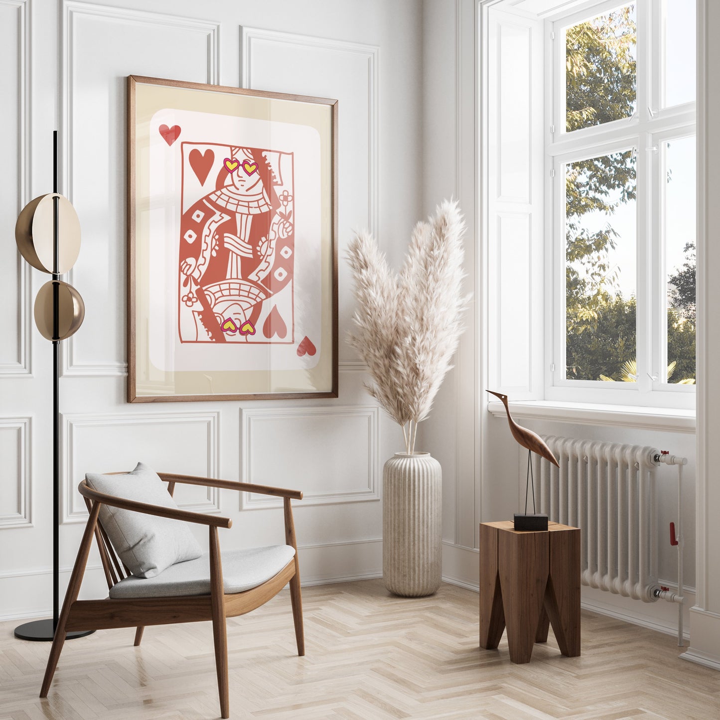 Premium Poster of Queen of Hearts with Stylish Glasses Posters