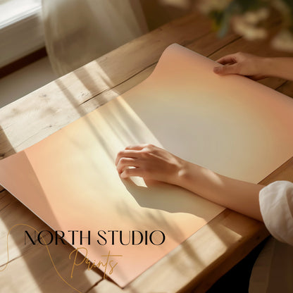 Premium Poster of Radiant Gradient Abstract Art Capture on Posters