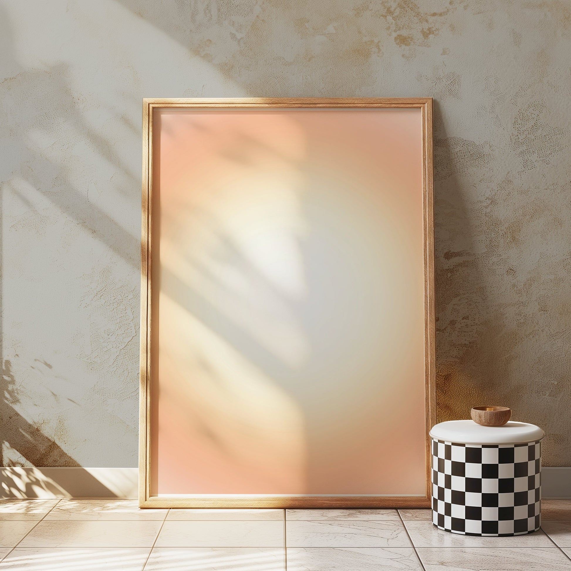 Premium Poster of Radiant Gradient Abstract Art Capture on Posters