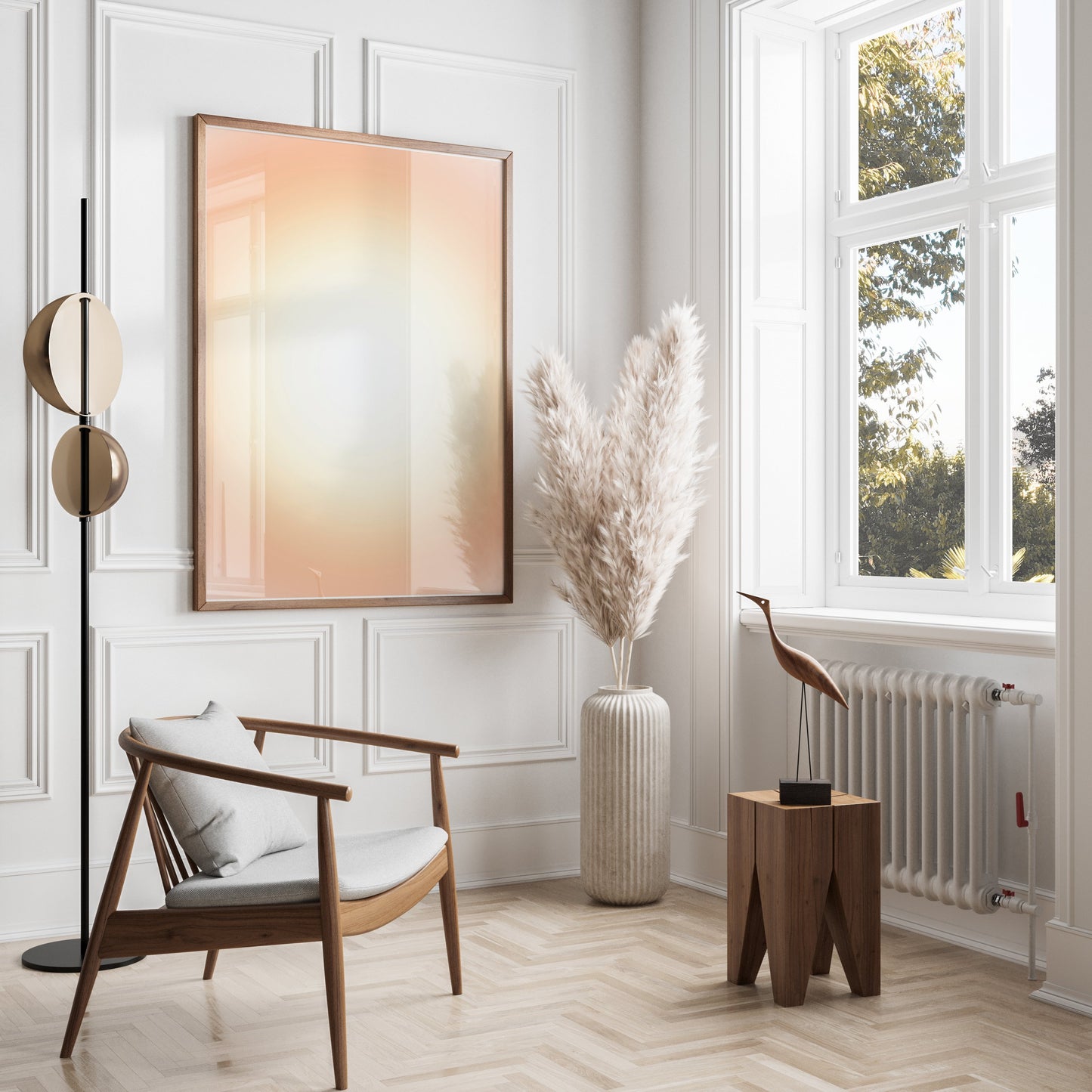 Premium Poster of Radiant Gradient Abstract Art Capture on Posters