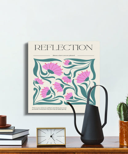 Premium Poster of Reflection Floral Wall Art for Stunning Canvas Wraps