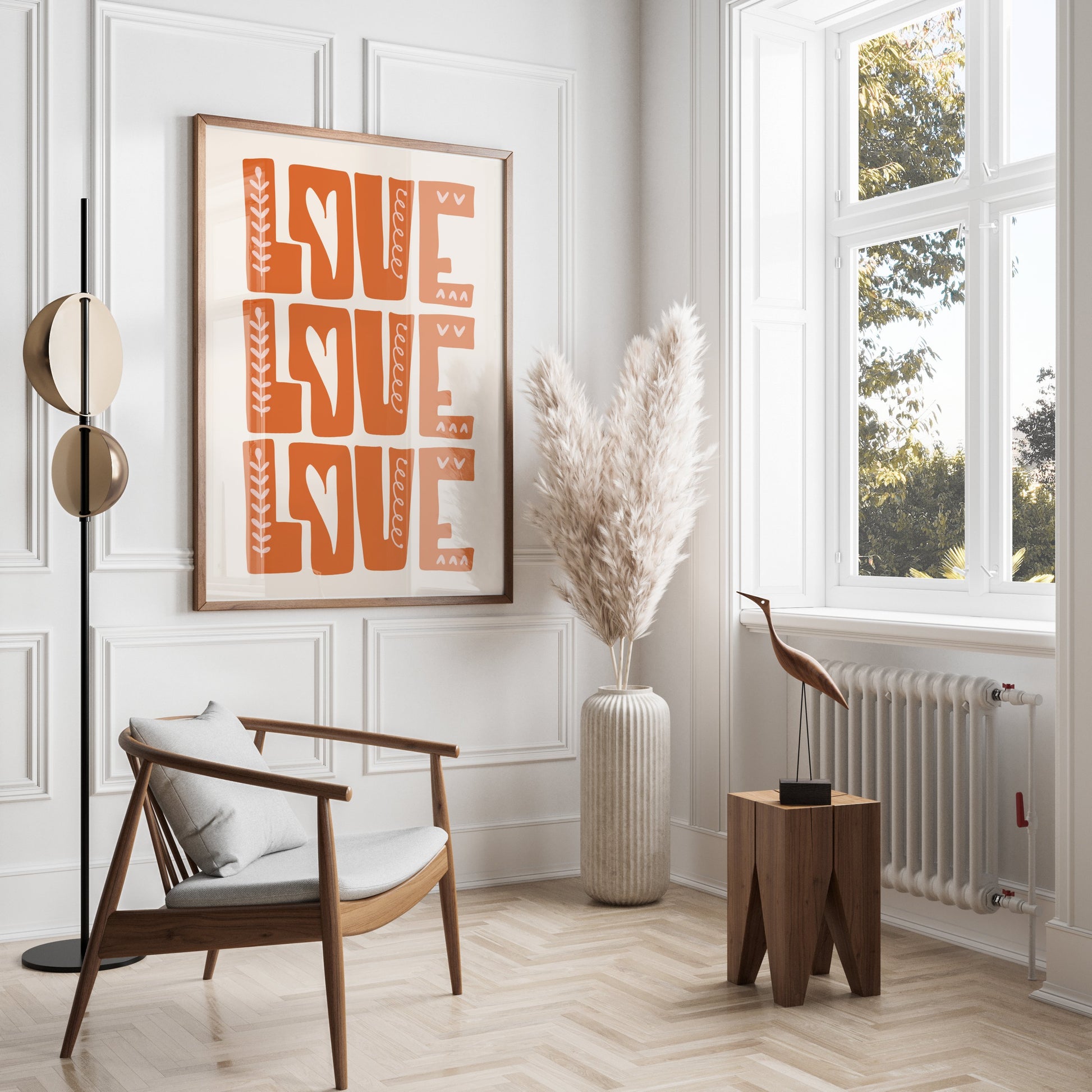 Premium Poster of Repeating Love Pattern with Hearts Art Posters