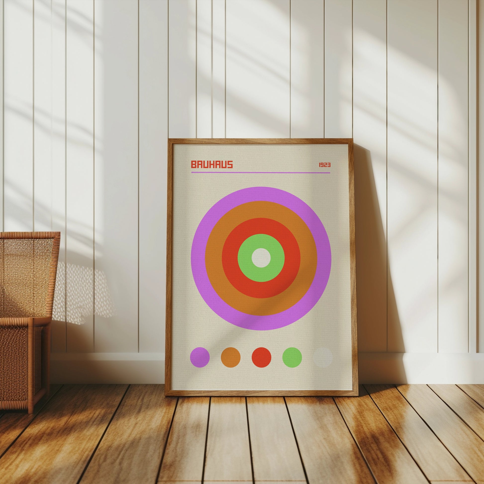 Premium Poster of Retro Bauhaus 1923 Art Circles Design Posters