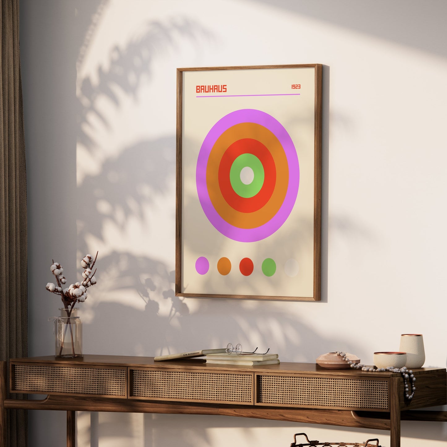 Premium Poster of Retro Bauhaus 1923 Art Circles Design Posters