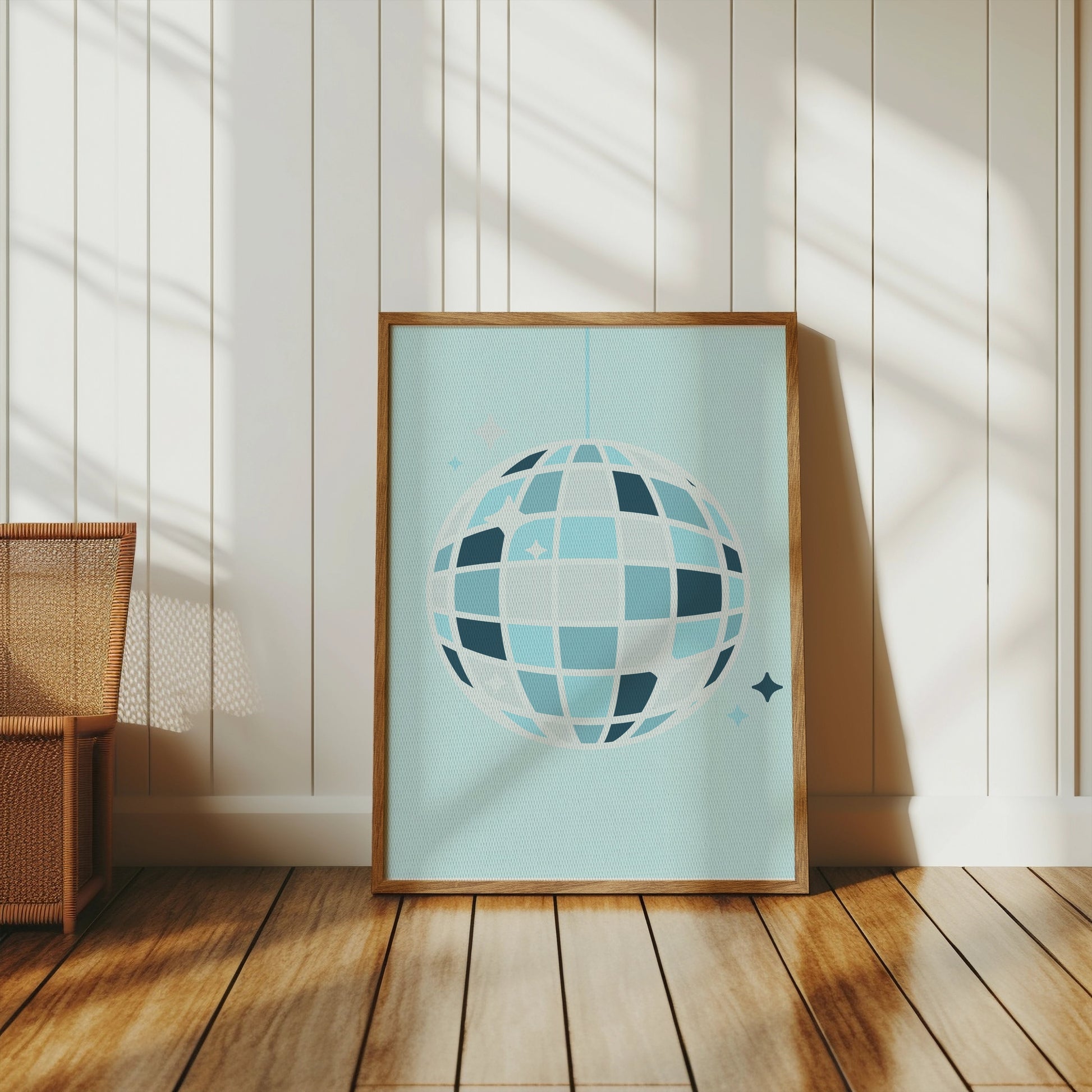 Premium Poster of Retro Disco Ball Lighting Up Your Room Posters