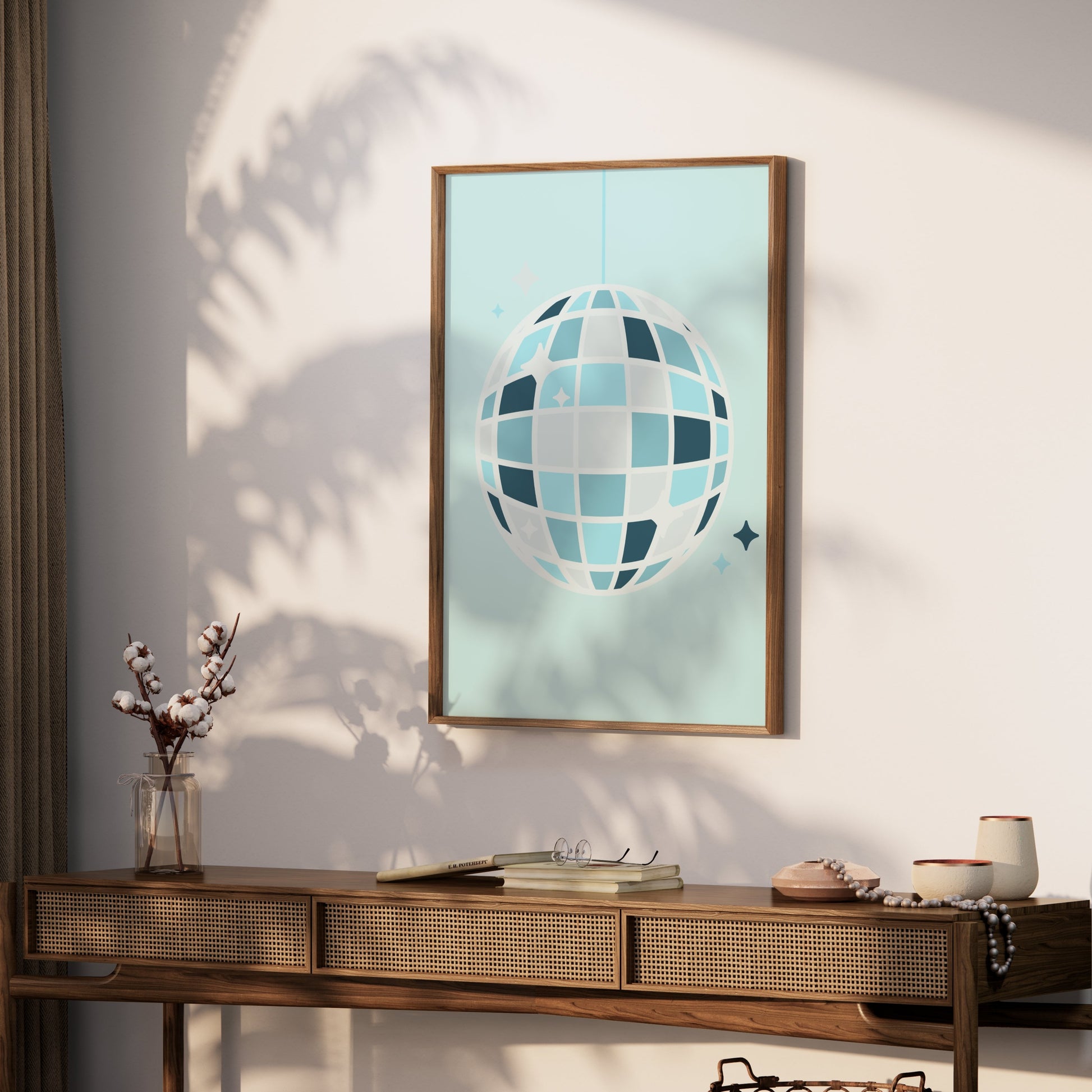 Premium Poster of Retro Disco Ball Lighting Up Your Room Posters