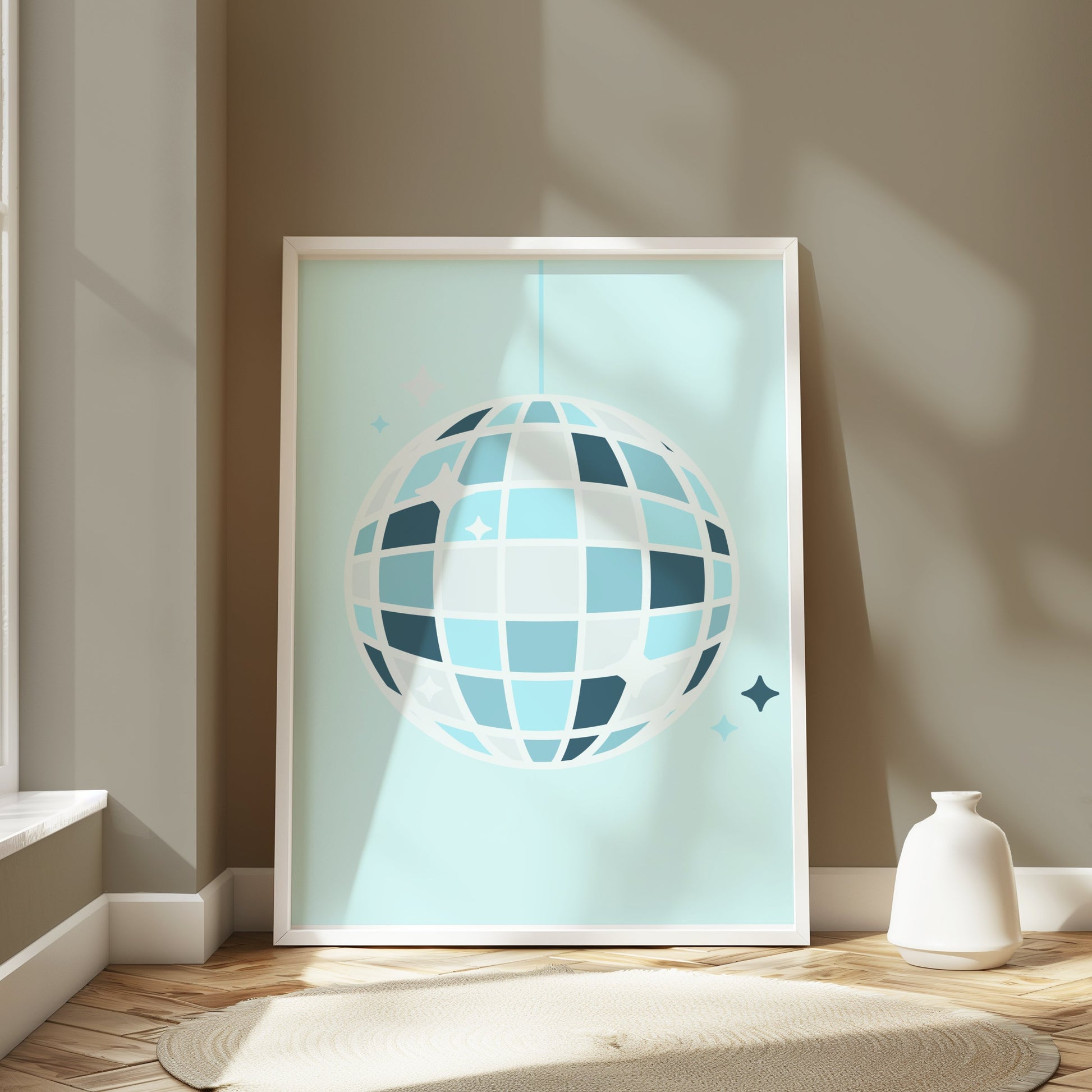 Premium Poster of Retro Disco Ball Lighting Up Your Room Posters