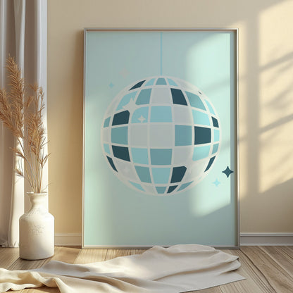 Premium Poster of Retro Disco Ball Lighting Up Your Room Posters