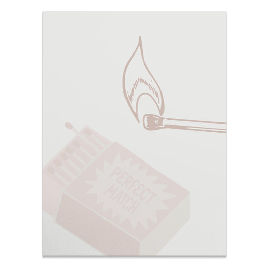 Premium Poster of Retro Matchbox and Matchstick Art Print Posters