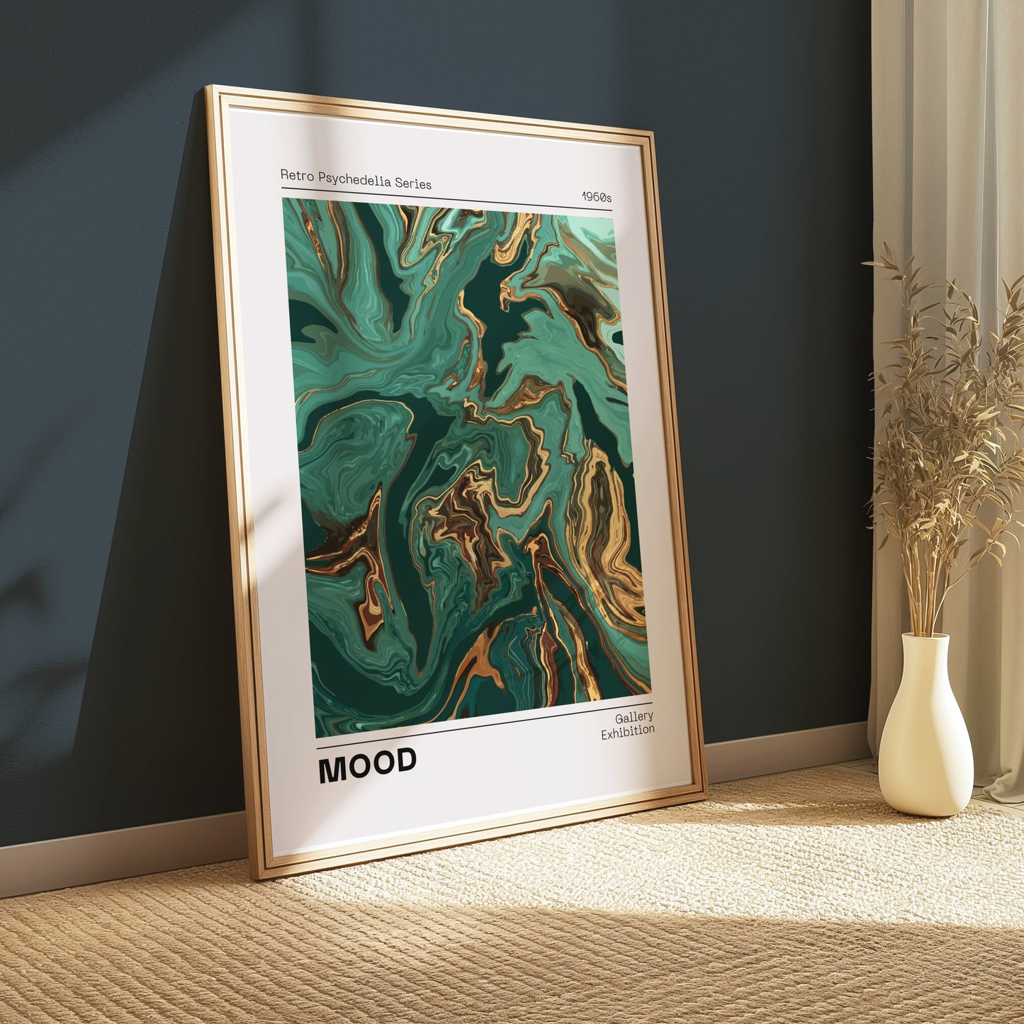 Premium Poster of Retro Psychedelia Series 1960s MOOD Gallery Exhibition Posters