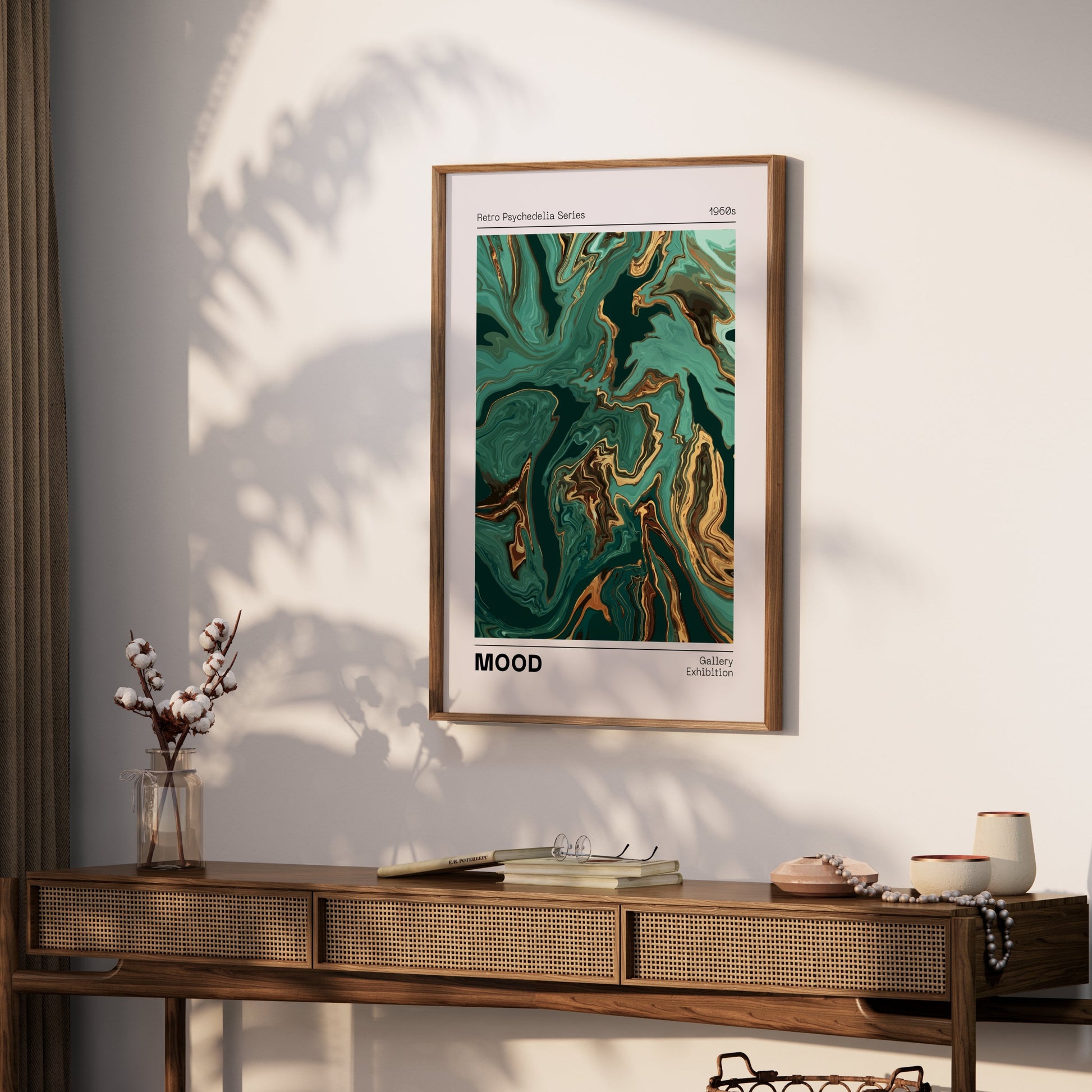 Premium Poster of Retro Psychedelia Series 1960s MOOD Gallery Exhibition Posters