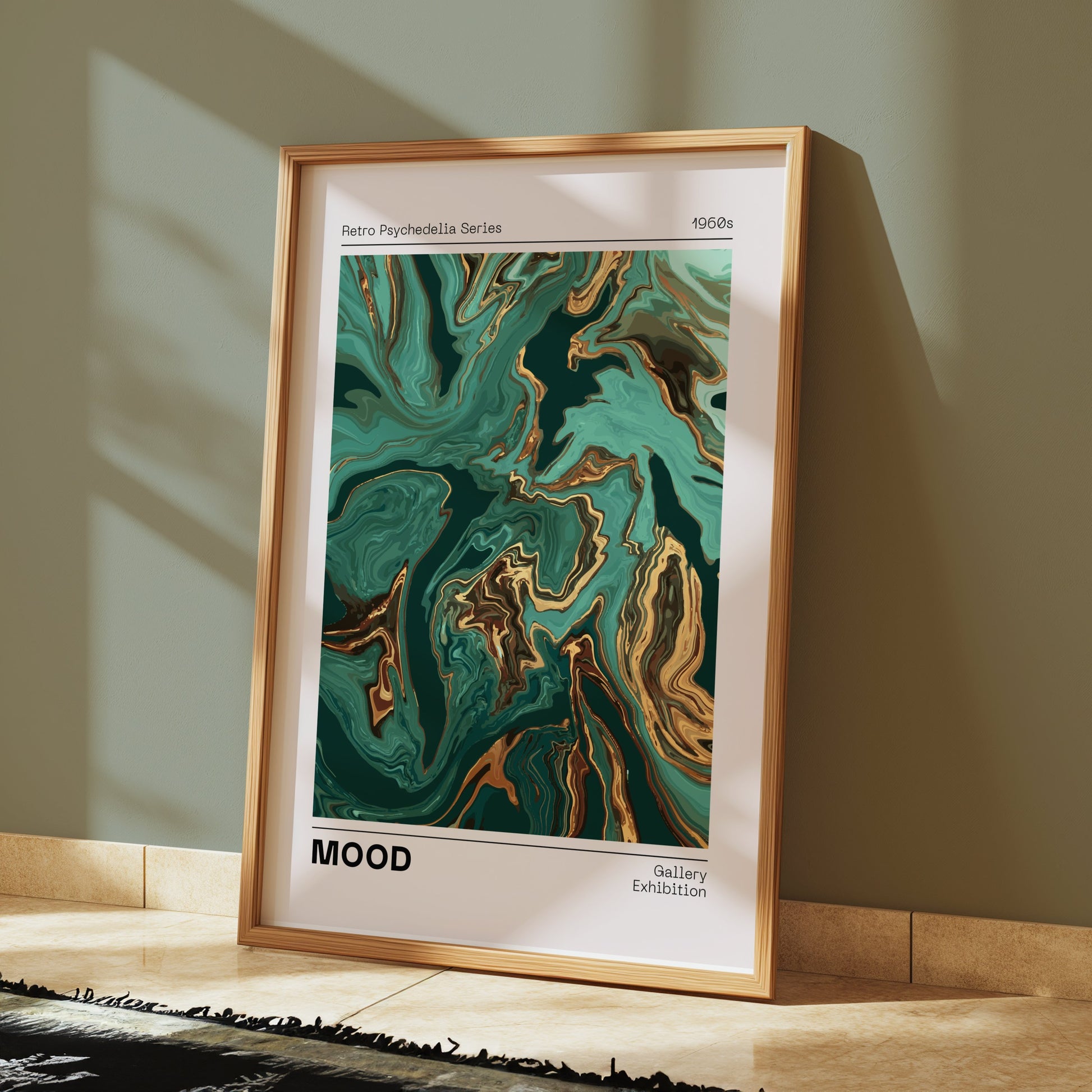 Premium Poster of Retro Psychedelia Series 1960s MOOD Gallery Exhibition Posters