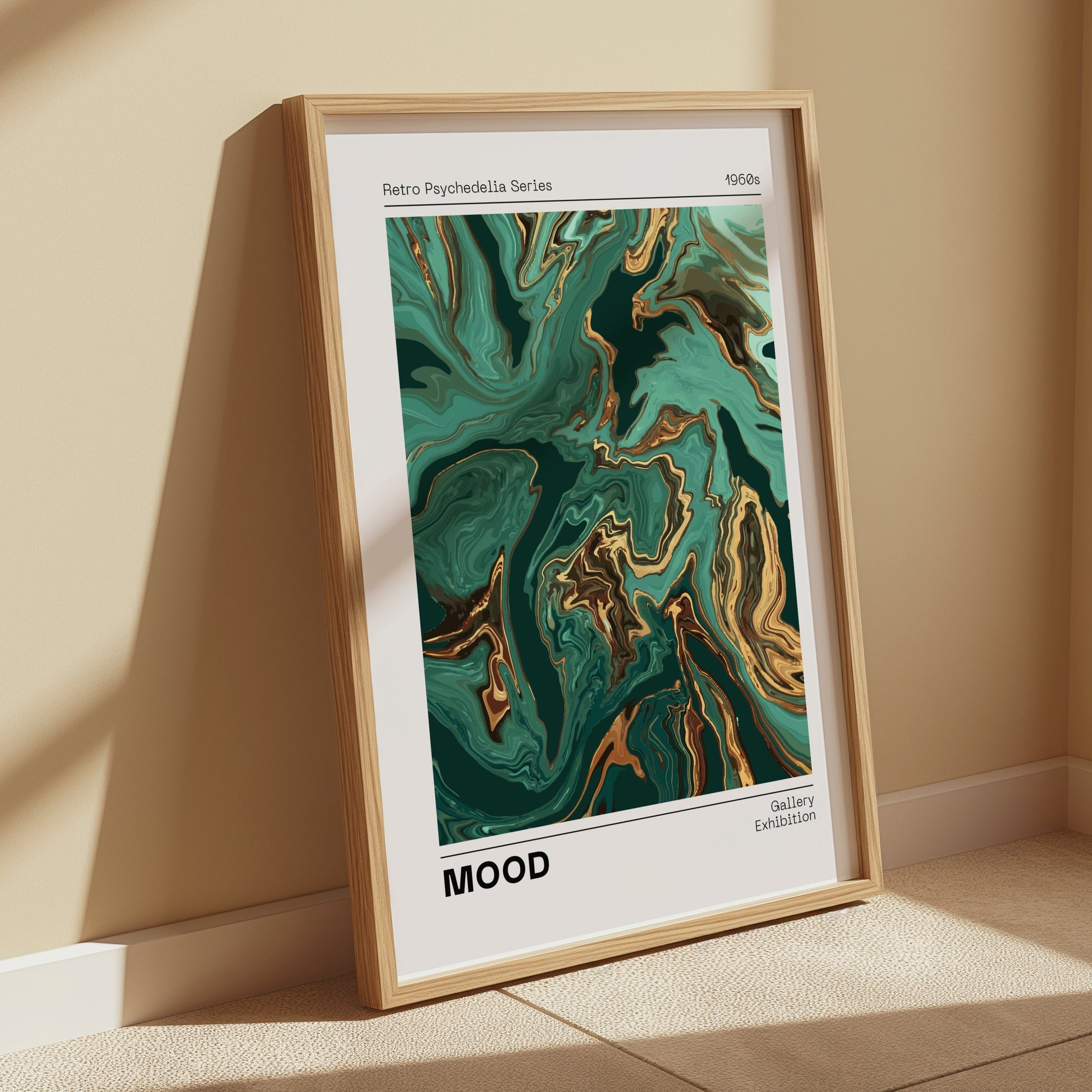 Premium Poster of Retro Psychedelia Series 1960s MOOD Gallery Exhibition Posters