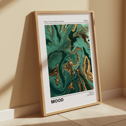 Premium Poster of Retro Psychedelia Series 1960s MOOD Gallery Exhibition Posters